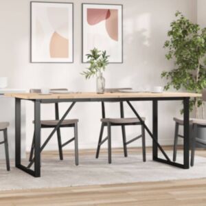 Pood24 söögilaud, O-raam, 180 x 90 x 75,5 cm, männipuit ja malm
