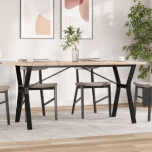 Pood24 söögilaud, Y-raam, 160 x 80 x 75,5 cm, männipuit ja malm