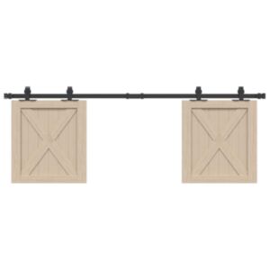 Pood24 suuruses liugukse komplekt, süsinikteras, 152 cm