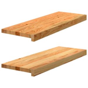 Pood24 aknalauad 2 tk, helepruun, 70 x 30 x 2 cm, toekas tammepuit