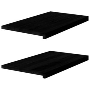 Pood24 aknalauad 2 tk, tumepruun, 70 x 40 x 2 cm, toekas tammepuit