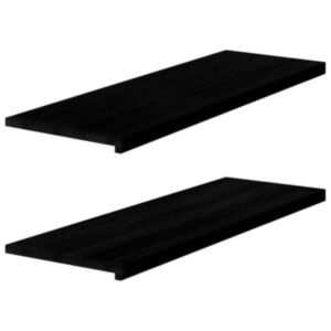 Pood24 aknalauad 2 tk, tumepruun, 120 x 40 x 2 cm, toekas tammepuit