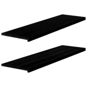 Pood24 aknalauad 2 tk, tumepruun, 140 x 40 x 2 cm, toekas tammepuit