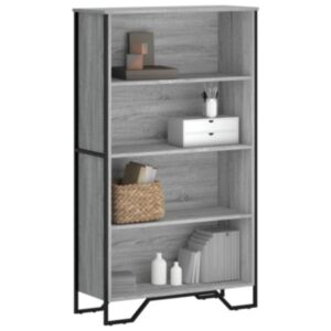 Pood24 raamatualus, hall Sonoma tamm, 80x31x137,5 cm, tehispuit