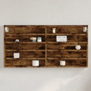 Pood24 vitriinkapp, suitsutatud tamm, 100x8,5x50 cm, tehispuit