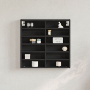 Pood24 vitriinkapp must 60x8,5x58 cm puitlaastplaat