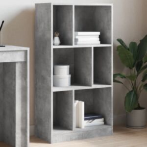 Pood24 raamaturiiul, betoonhall, 57x28,5x107,5 cm, tehispuit