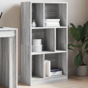 Pood24 raamaturiiul, hall Sonoma tamm, 57x28,5x107,5 cm, tehispuit