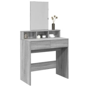 Pood24 peegliga tualettlaud, hall Sonoma tamm, 80x41x144,5 cm
