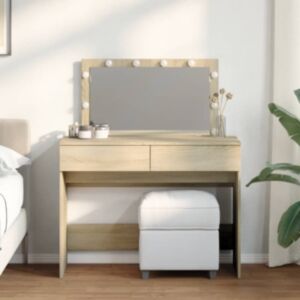 Pood24 tualettlaud LEDiga, Sonoma tamm, 100x40x120 cm