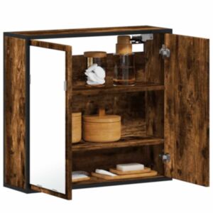 Pood24 vannitoa peegelkapp suitsutamm 65x20x60 cm ehituspuit