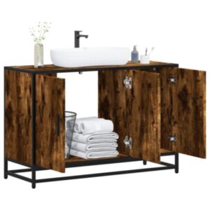 Pood24 vannitoa valamukapp suitsutamm 90x33x60 cm ehituspuit