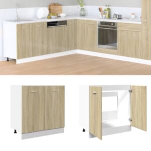 Pood24 alumine kapp, Sonoma tamm, 80 x 46 x 81,5 cm, tehispuit