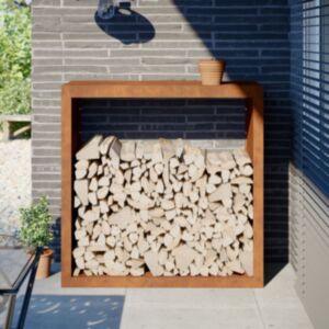Pood24 küttepuude rest, 100x40x100 cm, Corten teras