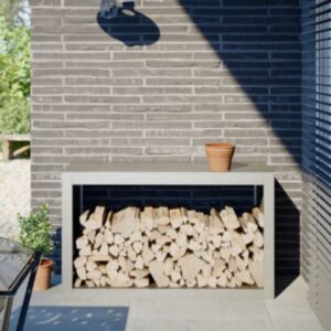 Pood24 küttepuude rest, 100x40x60 cm, roostevaba teras
