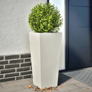 Pood24 aia taimekastid 2 tk, valge, 35x35x75 cm, teras