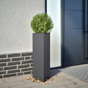 Pood24 aia taimekastid 2 tk antratsiithall kolmnurk 30x26x75 cm teras