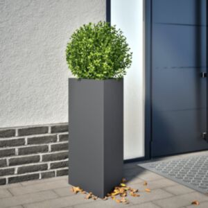 Pood24 aia taimekastid 2tk antratsiithall kolmnurk 40x34,5x70 cm teras