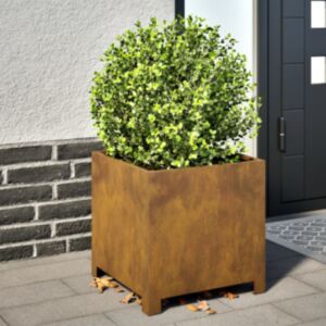 Pood24 Istutusmasinad 2 tk 40x40x40 cm Ilmastikukindel teras