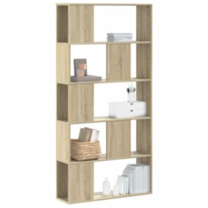 Pood24 raamaturiiul 5 korrust Sonoma tamm 80,5x23,5x162,5 cm tehispuit