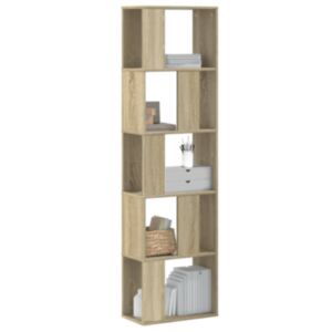 Pood24 raamaturiiul 5 korrust, Sonoma tamm, 45x23,5x162,5 cm tehispuit
