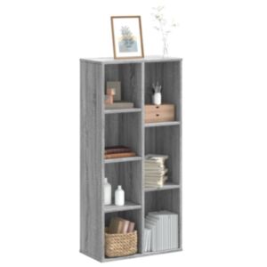 Pood24 raamatualus, hall Sonoma tamm, 50x25x105 cm, tehispuit