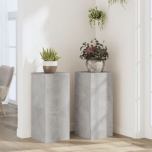 Pood24 taimealused 2 tk, betoonhall, 30x30x70 cm, tehispuit