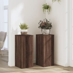 Pood24 taimealused 2 tk, pruun tamm, 30x30x70 cm, tehispuit