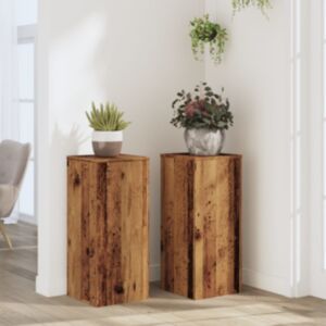 Pood24 taimealused 2 tk, vana puit, 30x30x70 cm, tehispuit