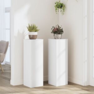 Pood24 taimealused 2 tk, valge, 25x25x80 cm, tehispuit