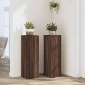 Pood24 taimealused 2 tk, pruun tamm, 25x25x80 cm, tehispuit