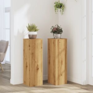 Pood24 taimealused 2 tk, käsitöötamm, 25x25x80 cm, tehispuit