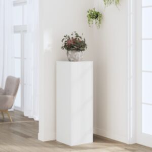Pood24 taimealus, valge, 33 x 33 x 100 cm, tehispuit