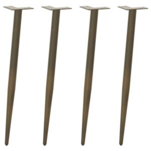 Pood24 konsooli lauajalad, koonusekujuline, 4 tk, 72-73 cm, teras