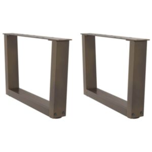 Pood24 Söögilaua jalad V-kujuline 2 tk Naturaalne Teras 50x(30-31,3)cm