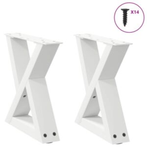 Pood24 Diivanilaua jalad 2 tk Valge 30x(30-31,3) cm Teras