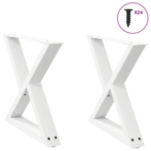 Pood24 Diivanilaua jalad 2 tk Valge 60x(42-43,3) cm Teras