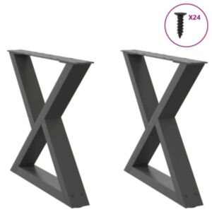 Pood24 Diivanilaua jalad 2 tk Antratsiit 60x(42-43,3) cm Teras