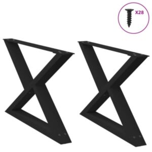 Pood24 Diivanilaua jalad 2 tk Must 70x(42-43,3) cm Teras
