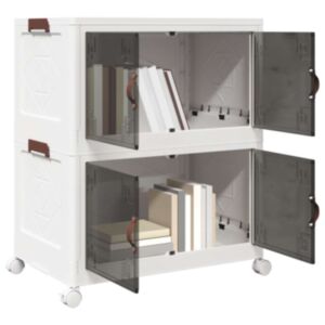 Pood24 virnastatav ratastega hoiukast 2-tasandiline 75 L 64x40x76 cm