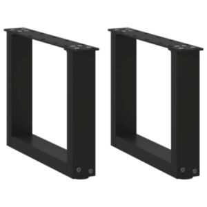 Pood24 kohvilaua jalad, U-kujuline, 2 tk, must, 40x(30-31) cm teras