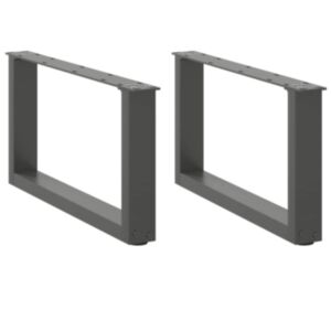 Pood24 kohvilaua jalad U-kujuline 2 tk antratsiit 60x(30-31) cm teras