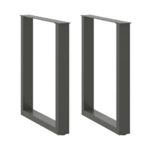 Pood24 kohvilaua jalad U-kujuline 2 tk antratsiit 70x(72-73) cm teras