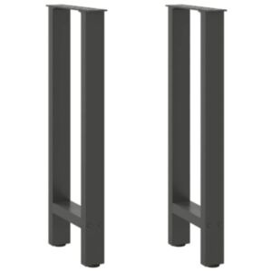 Pood24 konsooli lauajalad, antratsiit, 2 tk, 38x(72-73) cm, teras