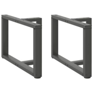 Pood24 kohvilaua jalad, T-kujulised, 2 tk, antratsiit, 60x25x(42-43)cm