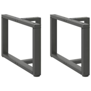 Pood24 kohvilaua jalad, T-kujulised, 2 tk, antratsiit, 70x25x(42-43)cm