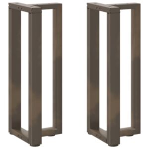 Pood24 konsooli lauajalad T-kujulised 2 tk naturaalne 25x28x(72-73) cm