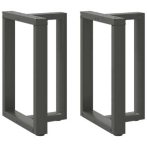 Pood24 söögilaua jalad T-kujulised, 2 tk, antratsiit, 50x35x(72-73) cm