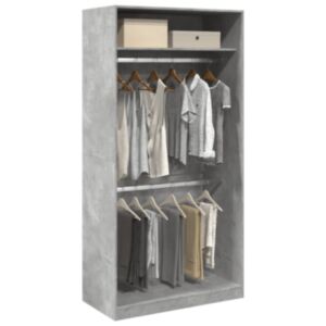 Pood24 garderoob betoonhall 100 x 50 x 200 cm tehispuit