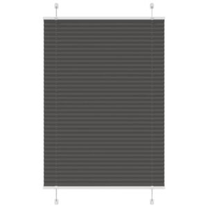 Pood24 plisseeritud ruloo must 90x150 cm kanga laius 89,4 cm polüester